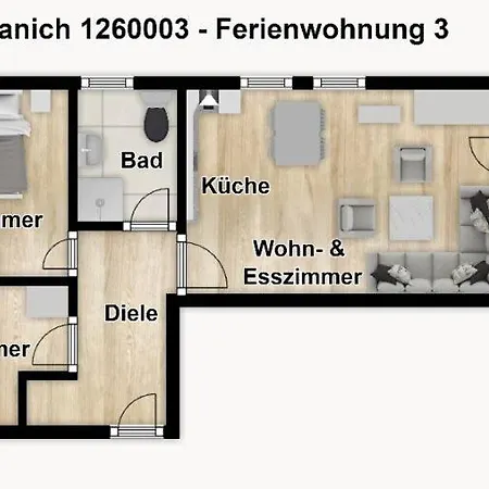 Kranich Ferienwohnung 3 * Binz